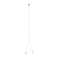 Trosas Y formos su karabinais iki 300mm 50kg plieninis cinkuotas L-5m PSAYKA5X300X50 - PROTEC