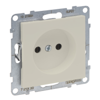 Lizdas p/t be įžeminimo be rėmelio varžtiniai kontaktai dramblio kaulo spalvos 16A 250V Suno - LEGRAND