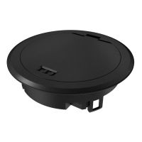 Liukas grindinis su atidaromu dangčiu 140mm Cn juodos spalvos GES R2 KP - OBO BETTERMANN