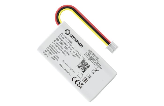 Baterija inverterio 6.4V 1.8Ah DampProof Combo šviestuvams 6.4V 1.8AH 2WH - LEDVANCE