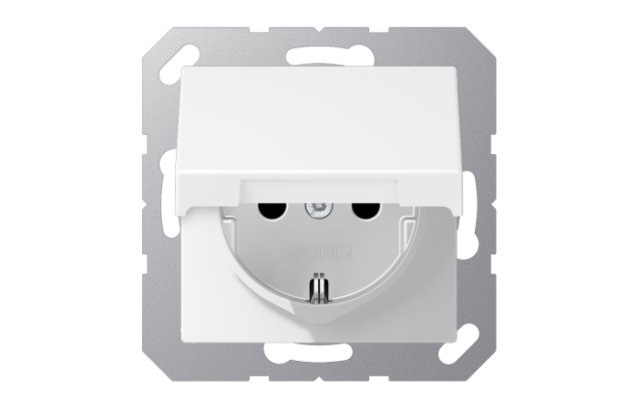 Lizdas p/t SCHUKO su dangteliu baltos matinės spalvos A - JUNG