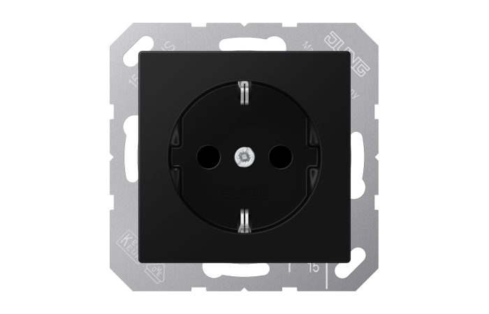 Lizdas p/t SCHUKO juodos matinės spalvos A - JUNG