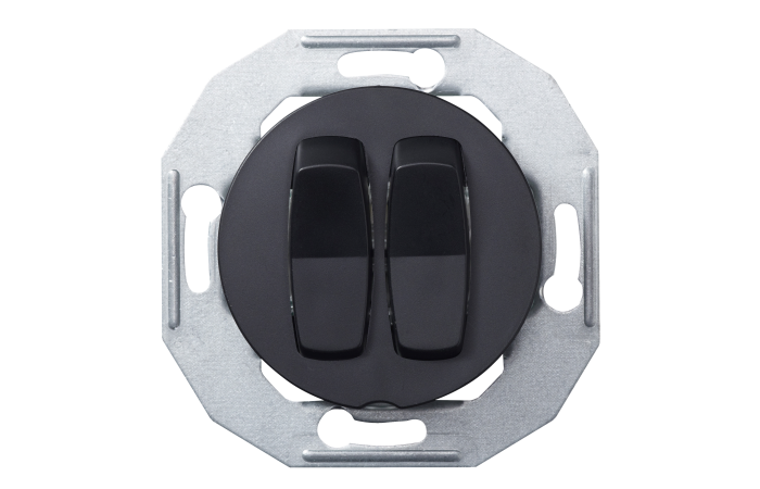 Perjungiklis p/t dvigubas juodas RENOVA - SCHNEIDER ELECTRIC