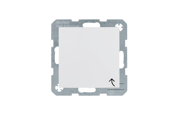 Lizdas p/t SCHUKO su dangteliu baltas blizgus 16A 250V S.1/B.3/B.7 - BERKER
