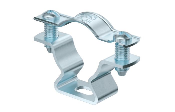 Apkaba 20-25mm kabelių ir vamzdžių tvirtinimui su skyle cinkuota E30-E90 ASL 733 25 G - OBO BETTERMANN