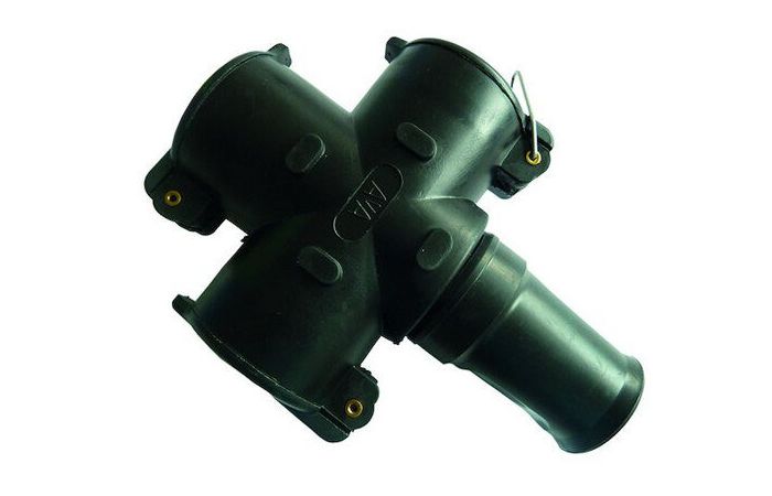 Lizdas a/k (šakotuvas) trigubas 3x2.5mm2 3P 16A 230V IP44 guminis PVG3WK - PROTEC