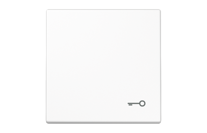 Klavišas viengubam jungikliui su rakto simboliu baltas LS - JUNG