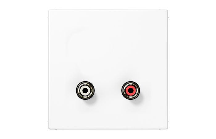 Lizdas audio p/t RCA baltos spalvos LS - JUNG