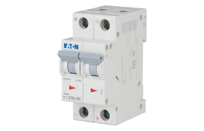 Automatas 2P 16A C 10kA PL7-C16/2-DC - EATON