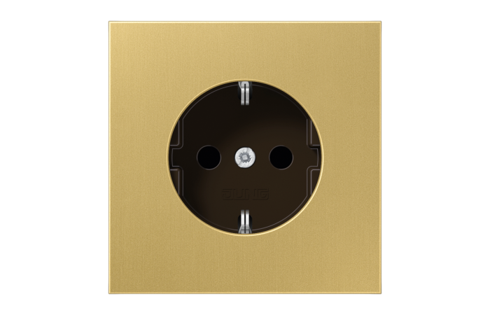 Lizdas p/t SCHUKO žalvaris mesing classic 16A 250V LS - JUNG