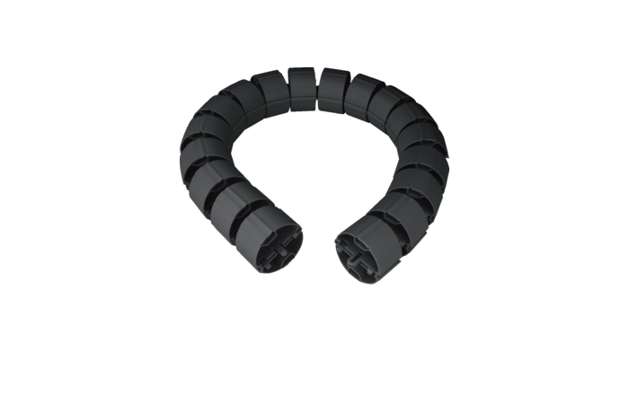 Kanalas lankstus apvalus antracitas D-70mm L-1m RAL9005 - HAGER