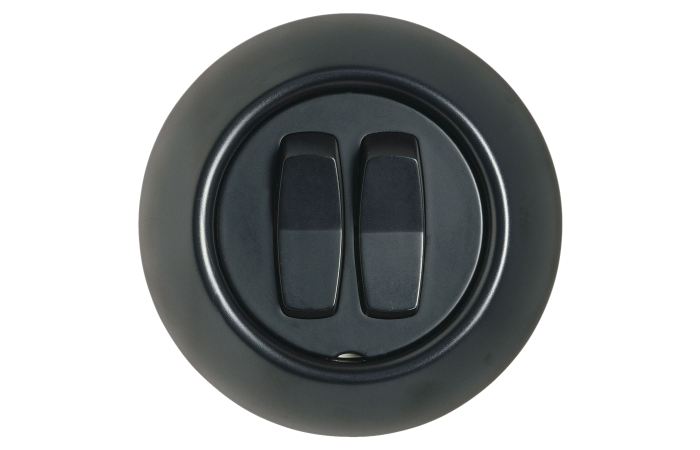 Jungiklis v/t dvigubas varžtiniai kontaktai juodos spalvos 16A 250V AC Renova - SCHNEIDER ELECTRIC