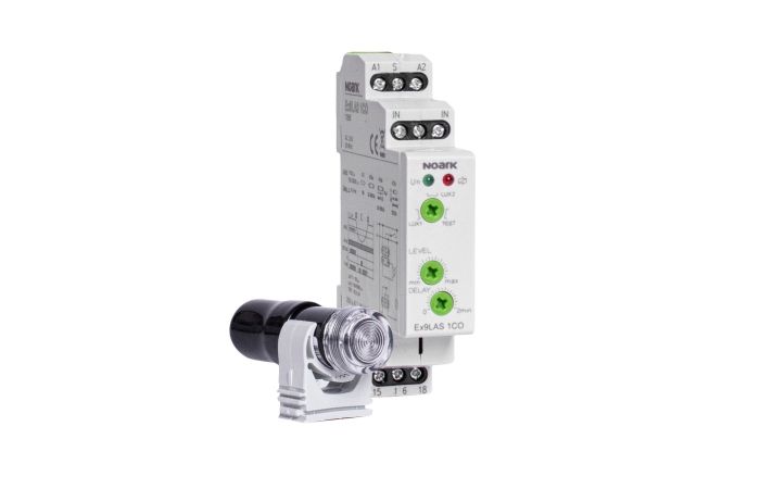 Relė foto su jutikliu 230V 1-100 lux 1co 1 modulio Ex9LAS - NOARK