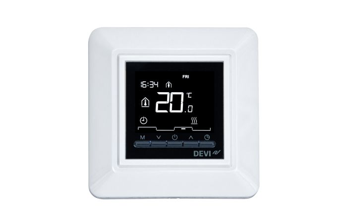 Reguliatorius temperatūros grindų ir patalpų jutikliu 13A DEVIreg OPTI - DEVI