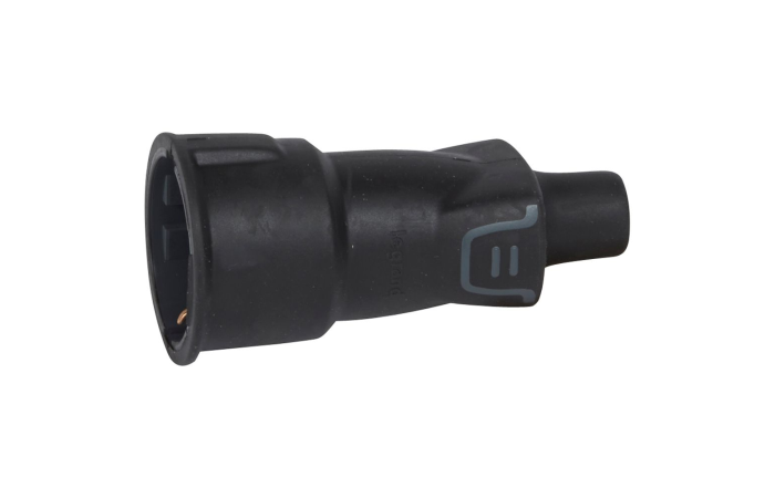 Lizdas a/k SCHUKO IP44 guminis juodas - LEGRAND