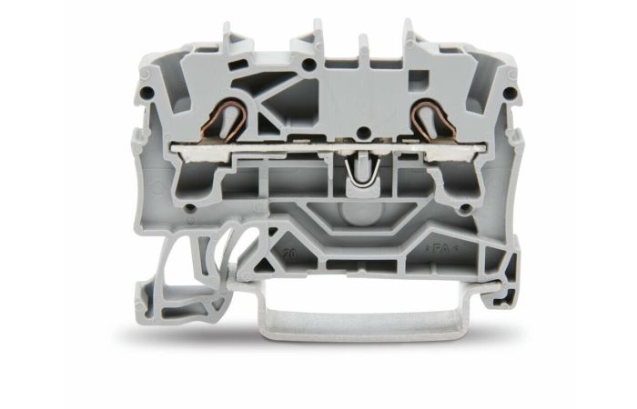 Gnybtas 2.5mm2 pilkas ant bėgelio - WAGO