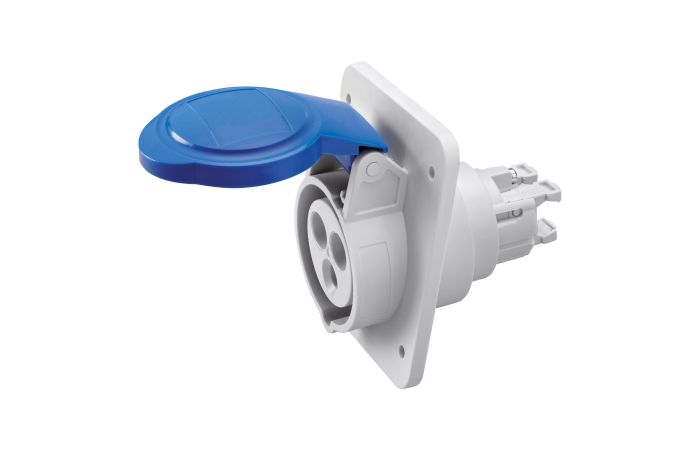 Lizdas CEE į/l 3P 16A 250V IP44/54 6h 85x75mm - GEWISS