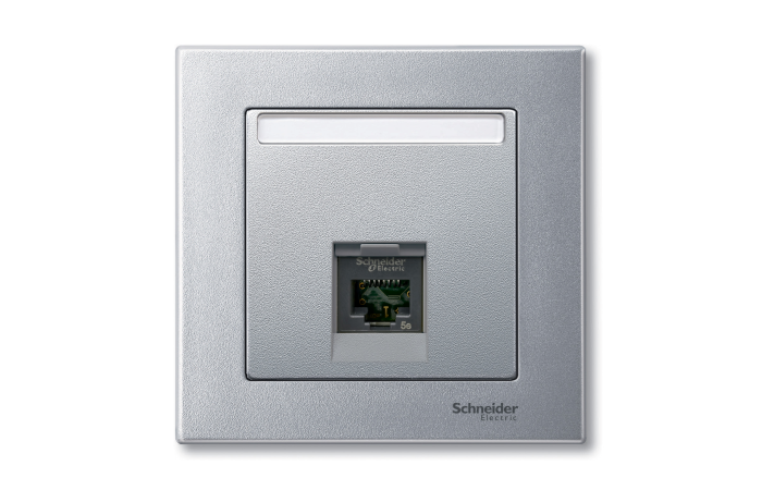 Dangtelis viengubas UTP lizdui su užuolaidėlėmis aliumininis SYSTEM M - SCHNEIDER ELECTRIC