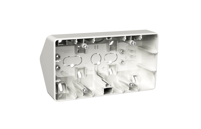 Dėžutė v/t dviguba balta IP21 Exxact - SCHNEIDER ELECTRIC