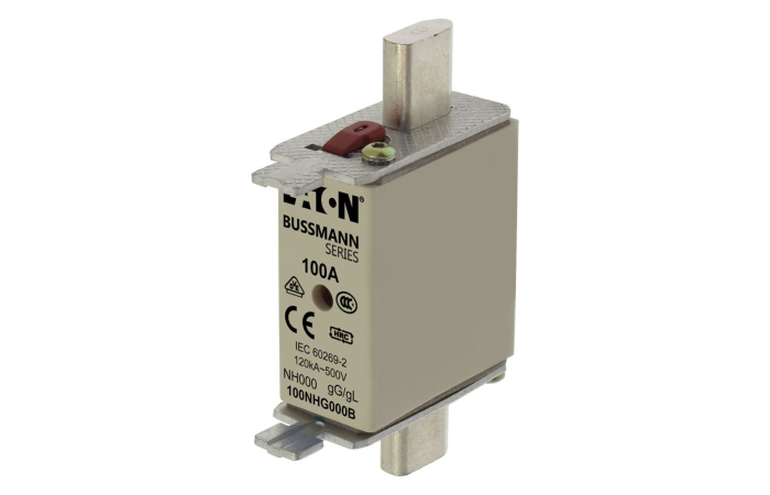 Saugiklis 100A 120kA 500V AC gL/gG NH000 - EATON