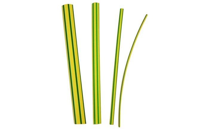 Vamzdelis termosusitraukiantis be klijų 6.0-2.0mm geltonai žalias L-1m GTI-3000 - 3M