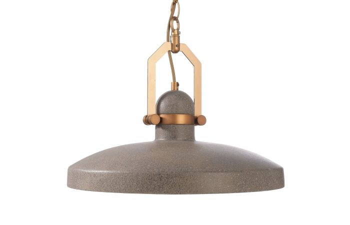 Šviestuvas pakabinamas 1x25W E27 D-400mm H-285mm betoninis tamsiai pilkas su 1.5m pakabinimo laidu PAVONIS - DEKO LIGHT