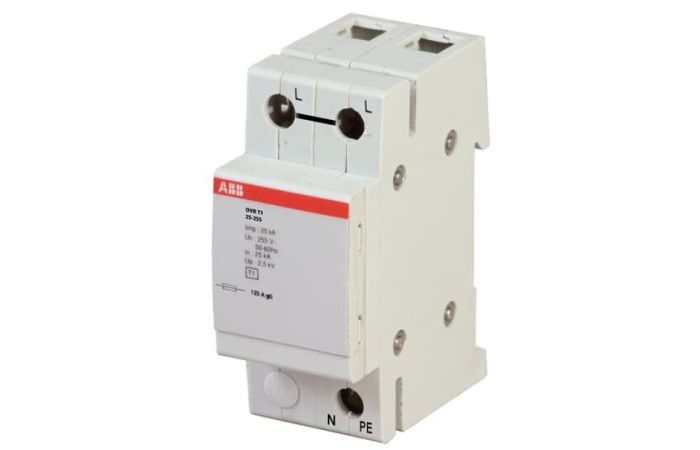 Apsauga viršįtampių 1P B 25kA 1 tipo OVR T1- 25-255 - ABB