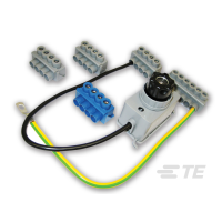 Gnybtas atsišakojimo, komplektas su saugikline 10A į atramą JOR99969 GURO-LPF-4-D2-10 - RAYCHEM