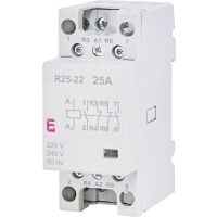 Kontaktorius 4P 25A 230V AC 2no+2nc 2 modulių R25-22 230V - ETI
