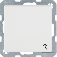 Lizdas p/t SCHUKO su dangteliu baltas matinis 16A 250V S.1/B.3/B.7 - BERKER