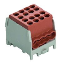 Gnybtas 25mm2 Cu/Al rudas 8 prijungimai (2x25/6x16) PHLAK2526BR - PROTEC