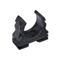 Laikiklis vamzdžiui D40 atsparus UV juodas Clipfix-UV - FRANKISCHE