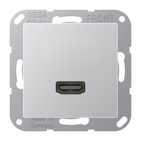 Lizdas HDMI aliuminio spalvos A - JUNG