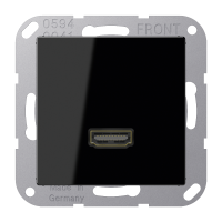 Lizdas HDMI juodos spalvos A - JUNG