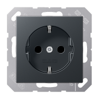 Lizdas p/t su apsauga nuo vaikų antracito matinės spalvos A - JUNG