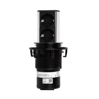 Stulpelis su lizdais SCHUKO 2x230V H05VV-F 3x1.5mm2 2m ELEVATOR - BACHMANN