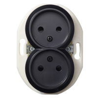 Lizdas p/t dvigubas juodas Renova - SCHNEIDER ELECTRIC