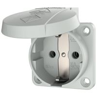 Lizdas į/l SCHUKO 3P 16A 230V IP54 baltas - MENNEKES