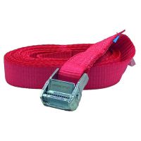 Diržas tvirtinimo 35mm L-6m su užspaudimu raudonas PZK635 - PROTEC