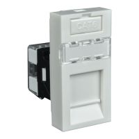 Lizdas modulinis RJ-45/6 45x22.5mm baltas Quadro - KOPOS KOLIN