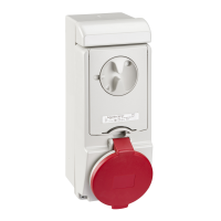 Lizdas CEE v/t 5P 32A 400V IP44 6h su kirtikliu PratiKa - SCHNEIDER ELECTRIC