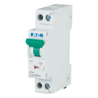 Automatas 1P+N 6A C 6kA 1 modulio PLN6-C6/1N-DE - EATON