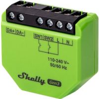 Valdiklis 2W 10mA 110-240V AC 1 kanalo Wi-Fi Shelly DALI Dimmer Gen3 - SHELLY
