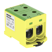 Gnybtas 240mm2 Cu/Al geltonai žalias 4 prijungimai OTL240-2 - MOREK