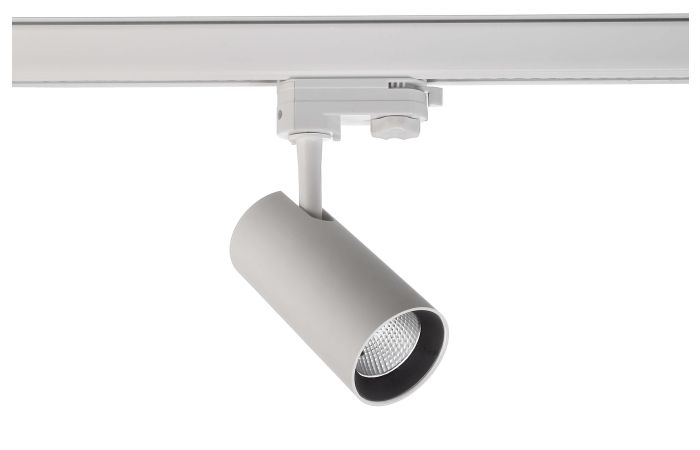 Prožektorius LED 7W 3000K 625lm į 3F bėgelį D-60mm H-125mm baltos spalvos HORUS - DEKO LIGHT