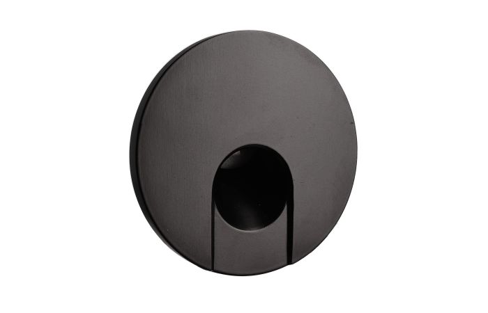 Dangtelis šviestuvui D-78mm į sieną juodos spalvos su apvalia skyle ALWAID 2 - DEKO LIGHT