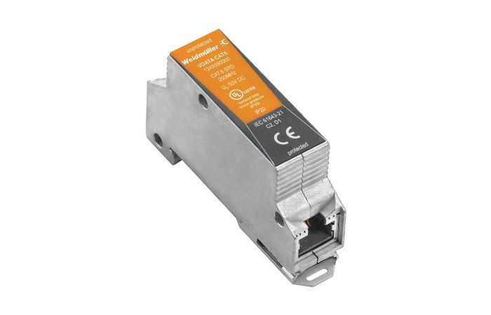 Apsauga viršįtampių DIN CAT6/Type 1+2+3, RJ45, DC VDATA CAT6 - WEIDMULLER