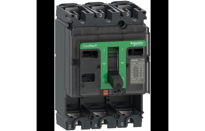 Automatas 3P 160A 25kA be apsaugos modulio NSX160B ComPacT - SCHNEIDER ELECTRIC