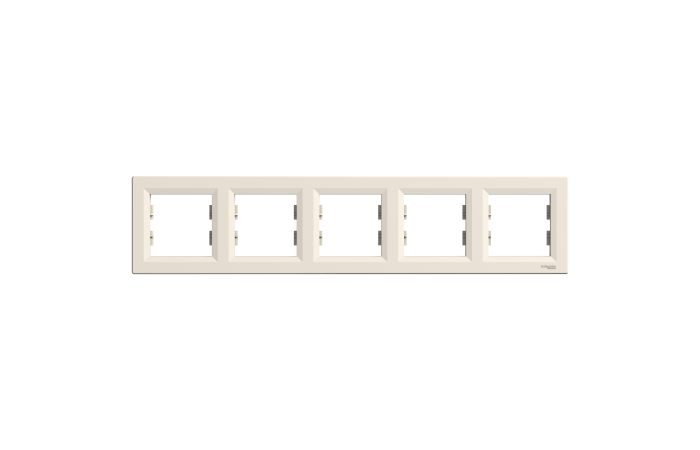 Rėmelis penkiagubas horizontalus dramblio kaulo spalvos Asfora - SCHNEIDER ELECTRIC