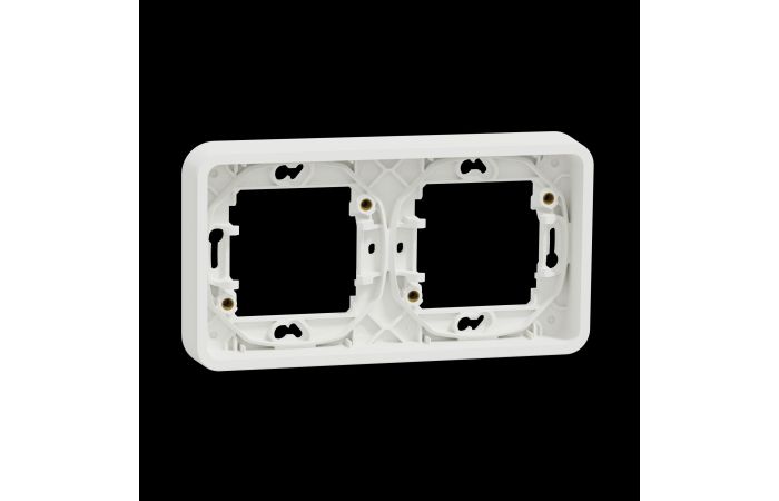 Rėmelis dvigubas horizontalus baltas IP55 Mureva Styl - SCHNEIDER ELECTRIC